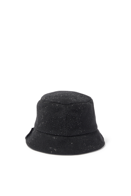 Palm Rhinestone Bucket Hat